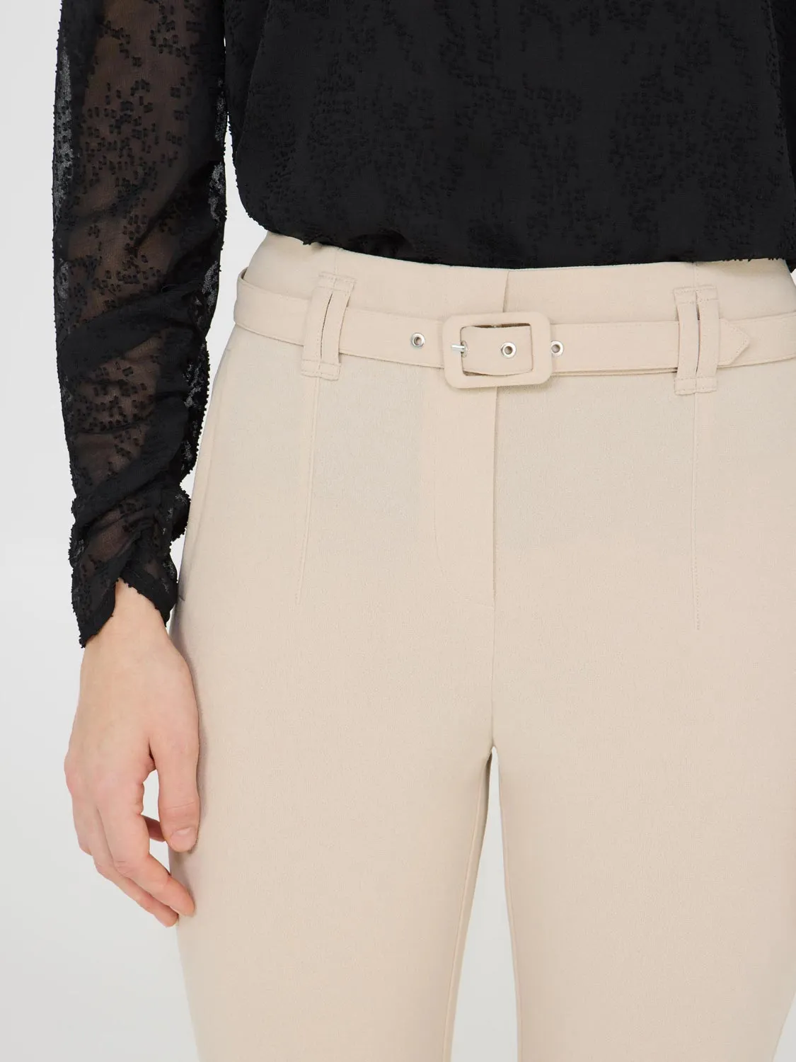 Belted Crepe Pants sold by Suzy Shier product image thumbnail 2