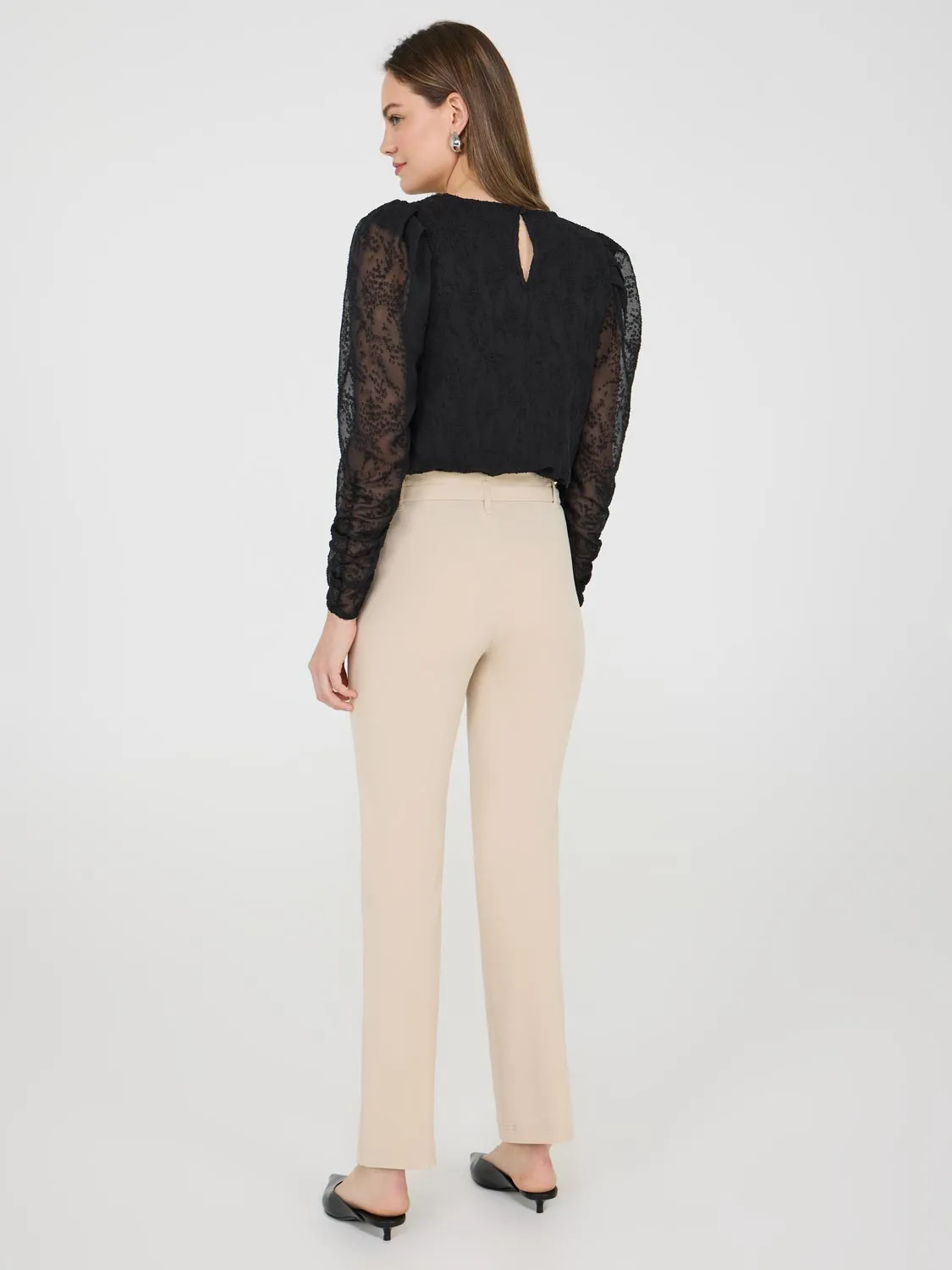 Belted Crepe Pants sold by Suzy Shier product image thumbnail 5