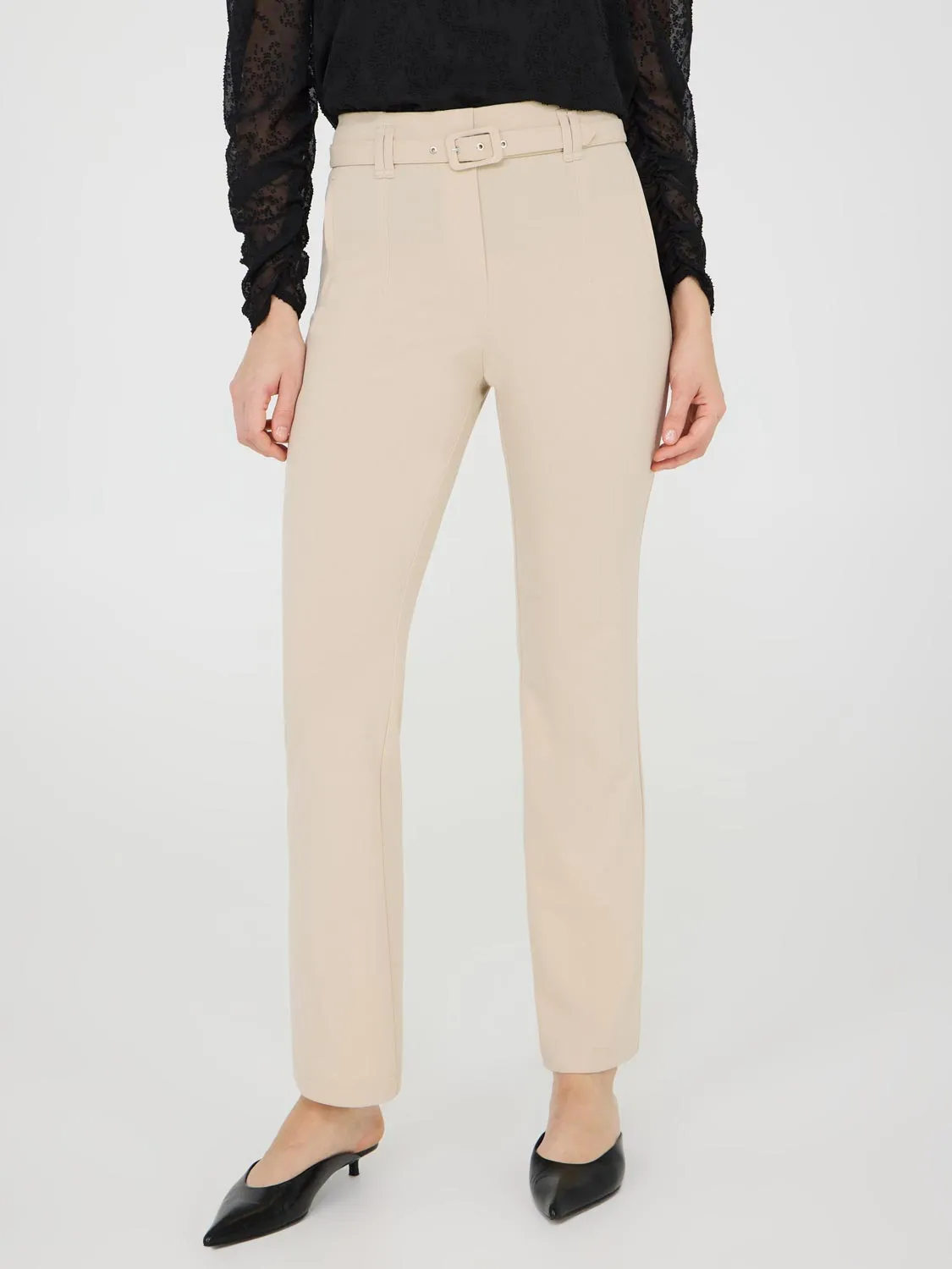 Belted Crepe Pants sold by Suzy Shier product image thumbnail 3