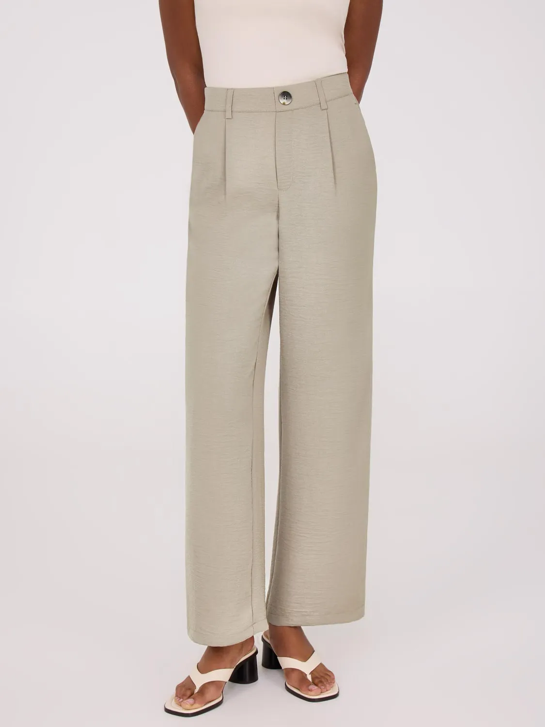 Mid-Rise Wide-Leg Pants sold by Suzy Shier product image thumbnail 3
