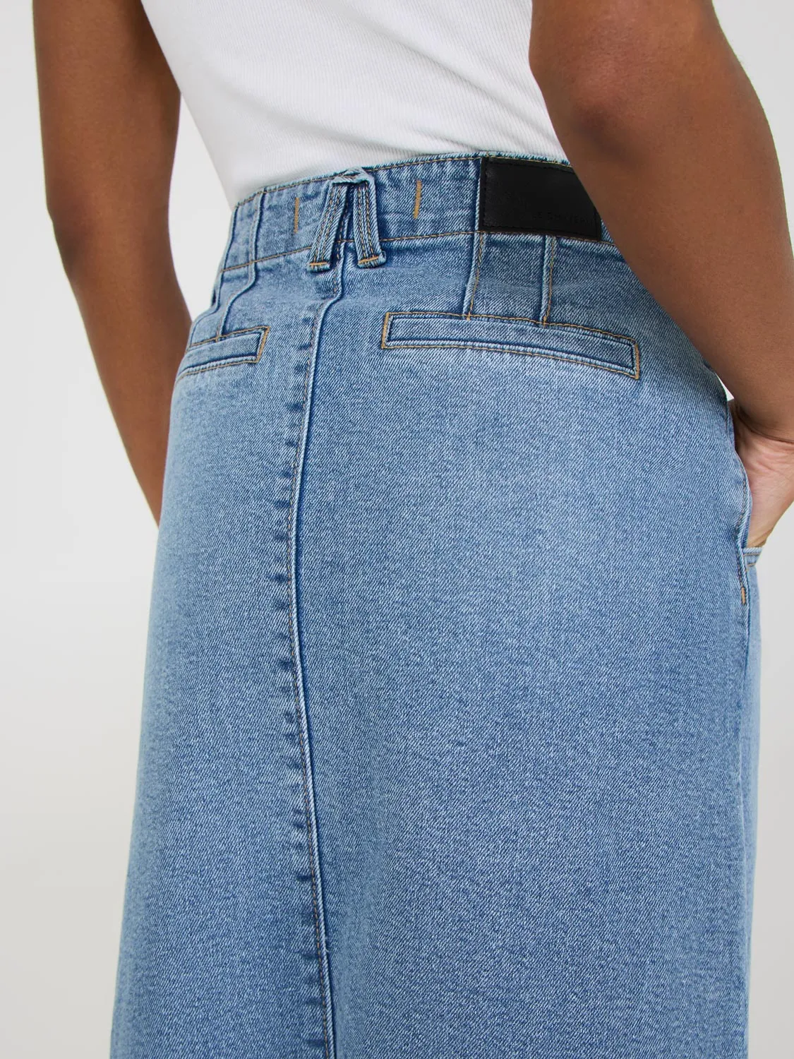 Long Denim Skirt sold by Suzy Shier product image thumbnail 4
