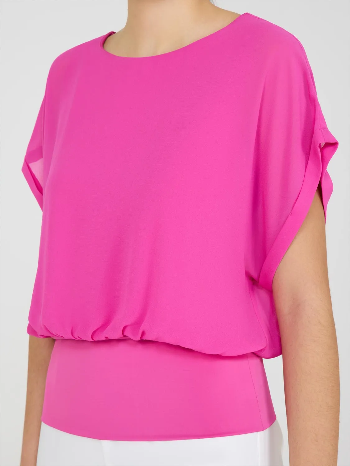 Dolman Sleeve Chiffon Top With Cami sold by Suzy Shier product image thumbnail 2