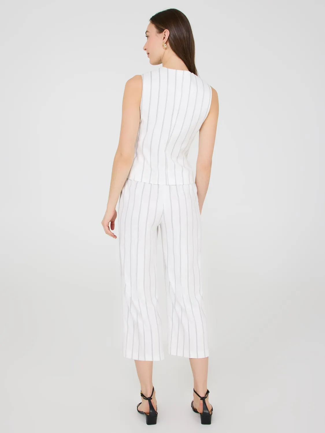 4-Button Striped Vest sold by Suzy Shier product image thumbnail 5