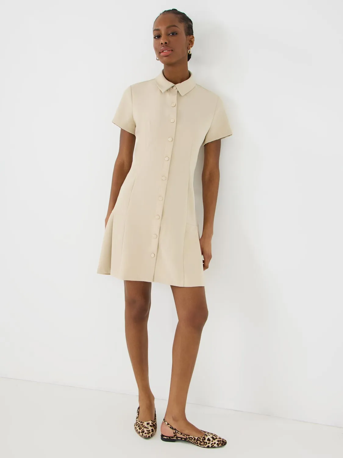 Pleated Shirt Dress sold by Suzy Shier product image thumbnail 3