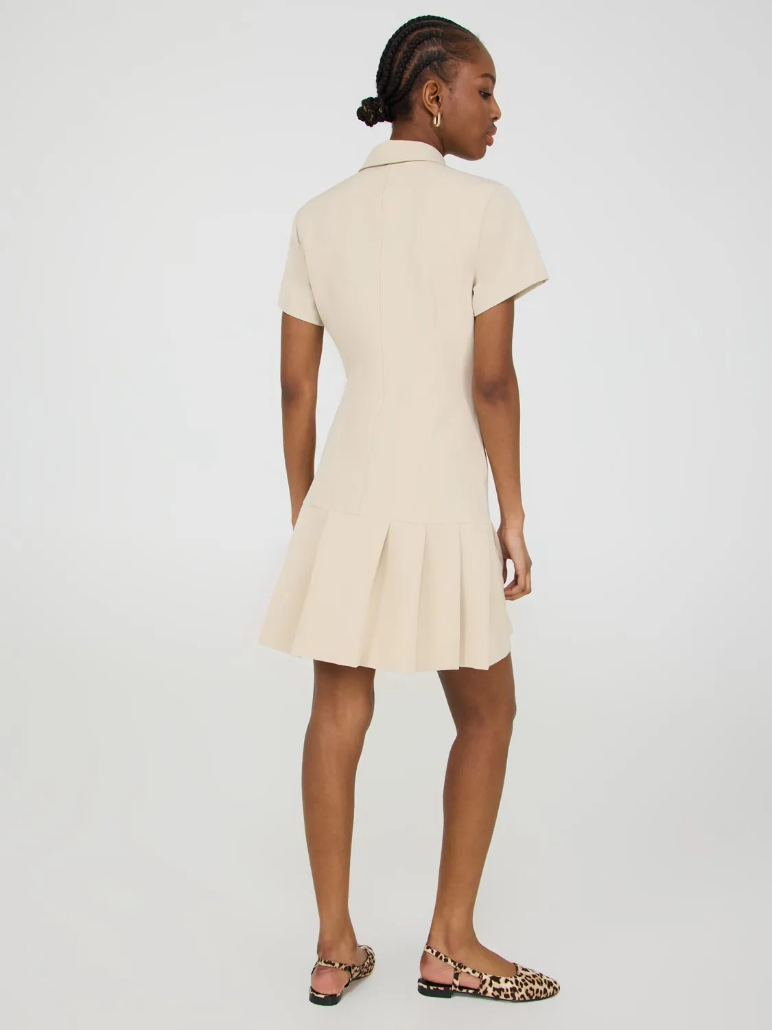 Pleated Shirt Dress sold by Suzy Shier product image thumbnail 4
