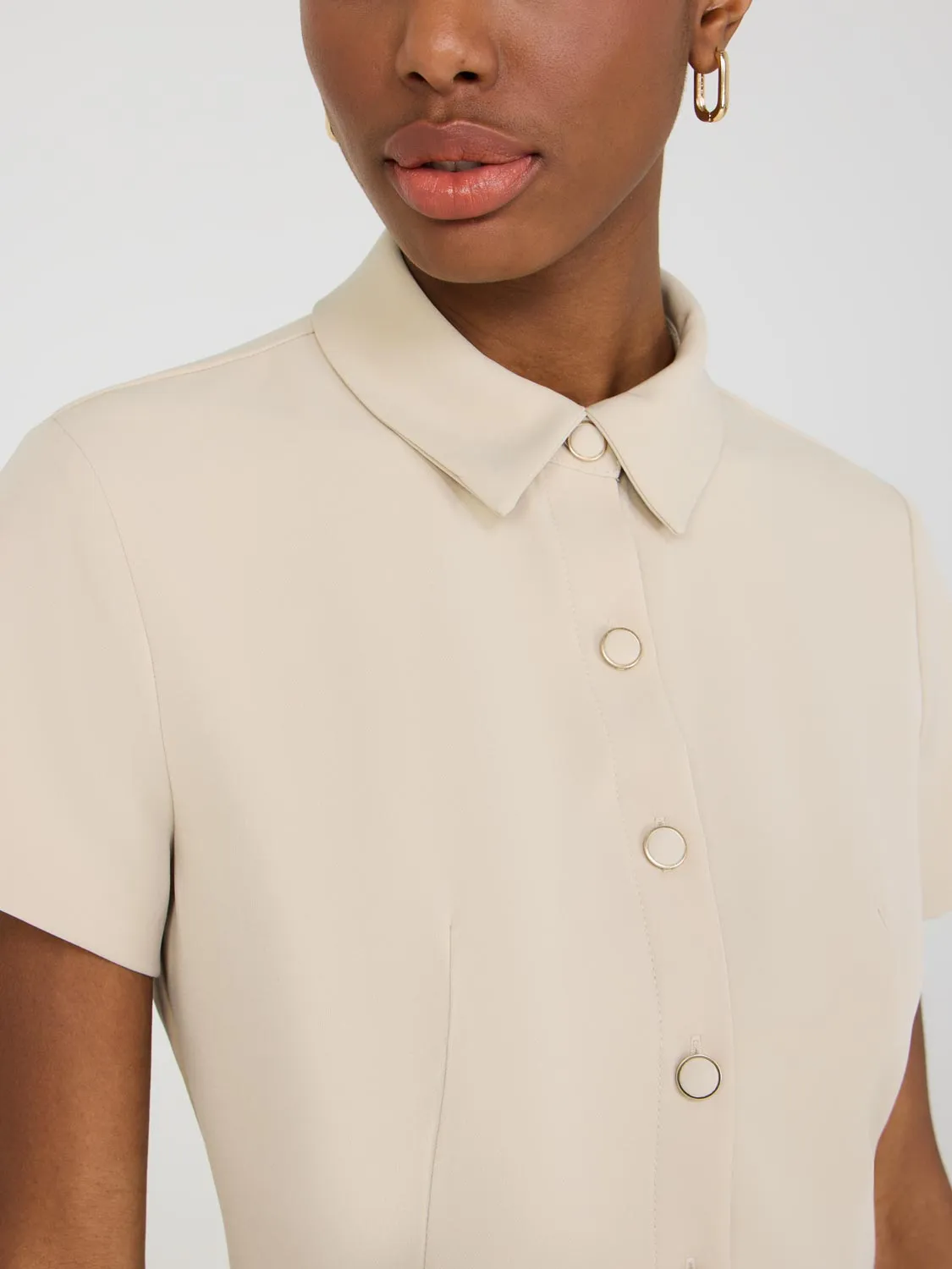 Pleated Shirt Dress sold by Suzy Shier product image thumbnail 2