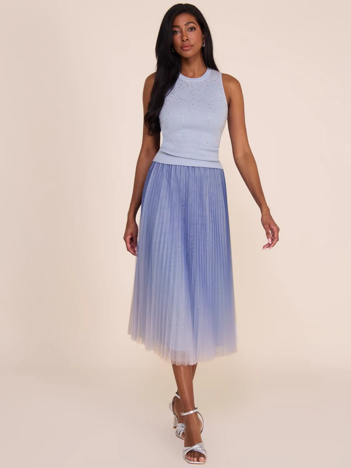 Cascading Rhinestone Sleeveless Top sold by Suzy Shier product image thumbnail 4