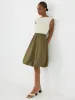 Bubble Hem Cotton Skirt sold by Suzy Shier