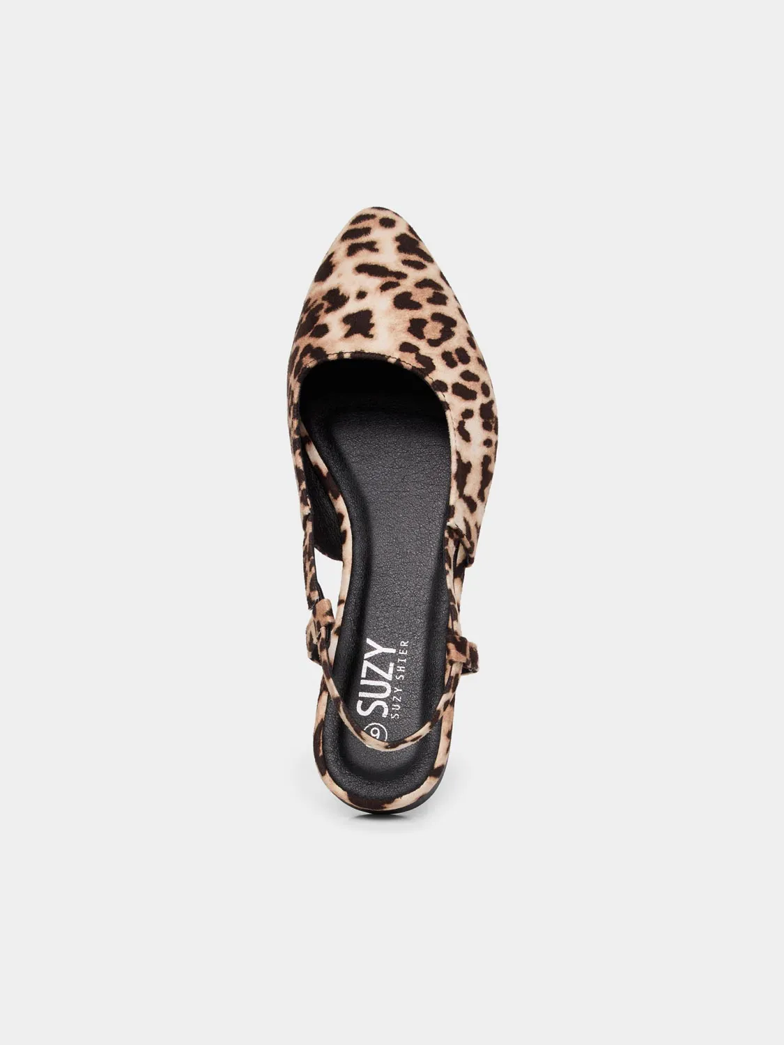 Leopard Print Slingback Flats sold by Suzy Shier product image thumbnail 2