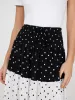 Dot Print Tiered Maxi Skirt sold by Suzy Shier