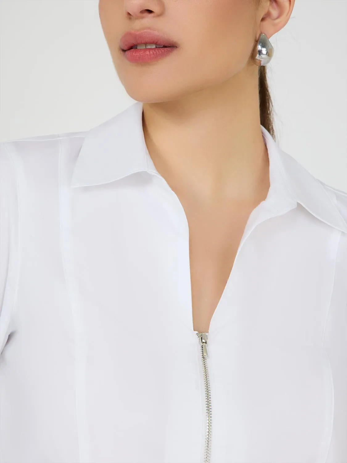 Zip-Front Blouse sold by Suzy Shier product image thumbnail 2