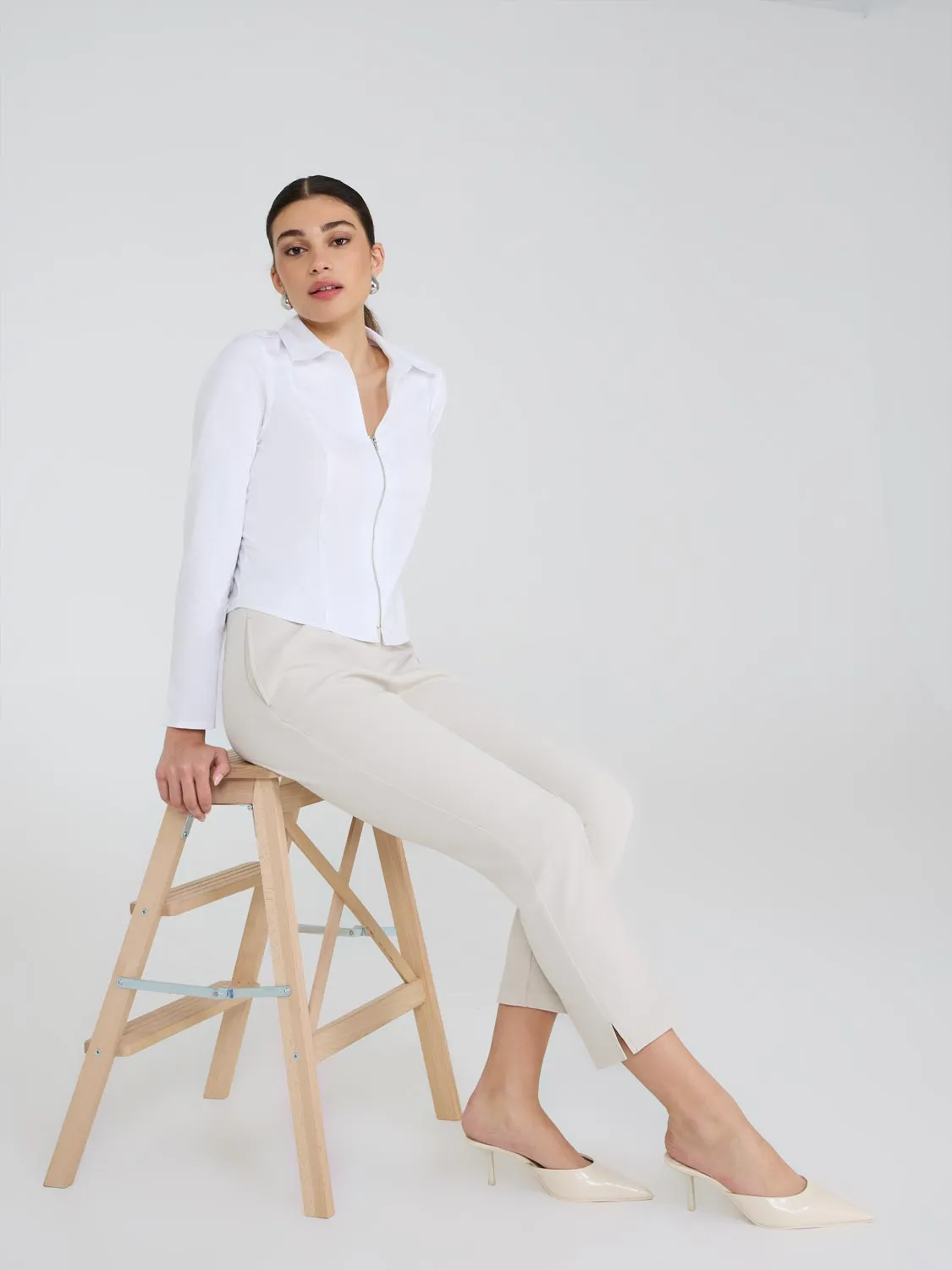 Zip-Front Blouse sold by Suzy Shier product image thumbnail 3