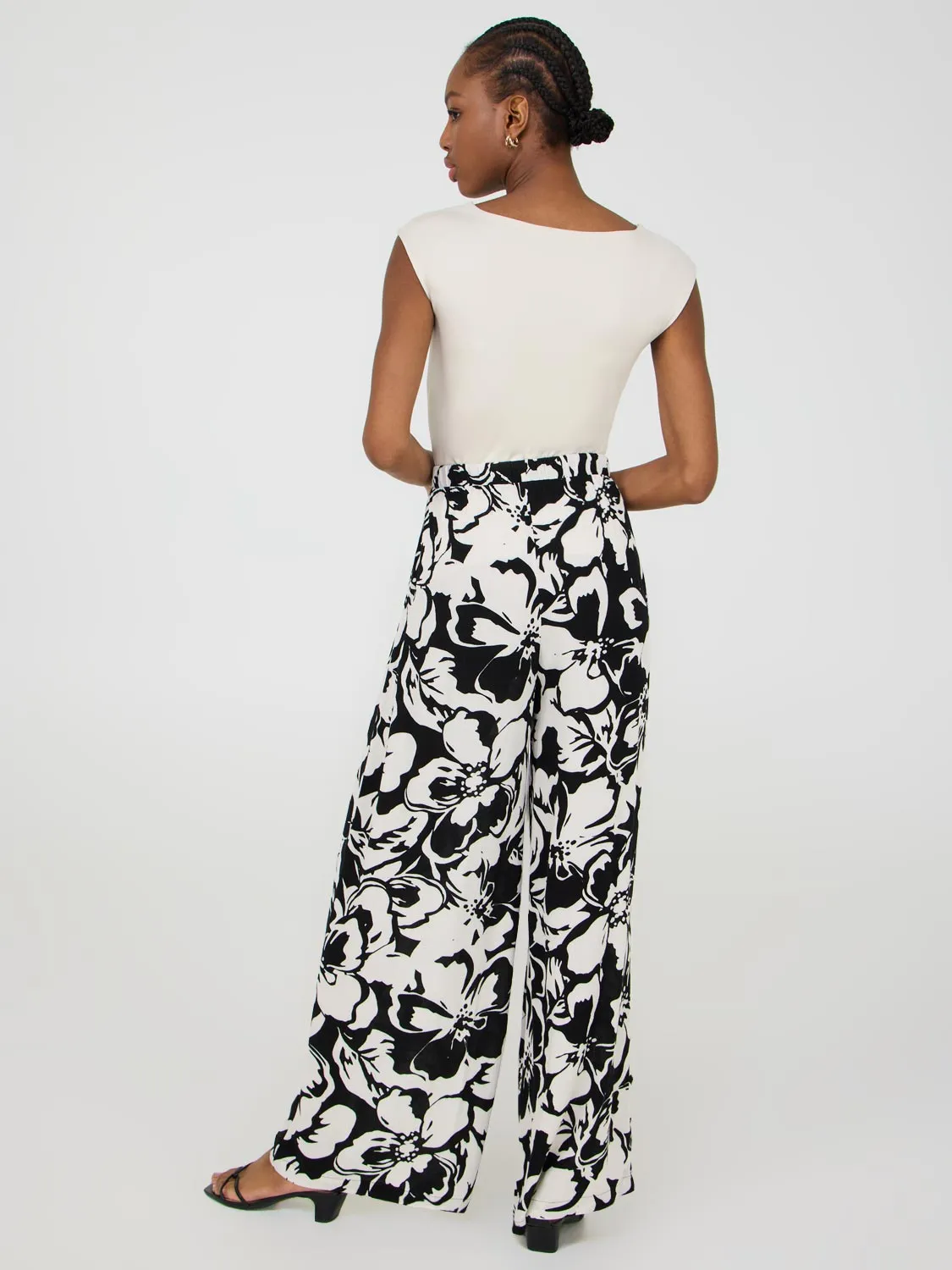 Floral Print Wide-Leg Palazzo Pants sold by Suzy Shier product image thumbnail 5