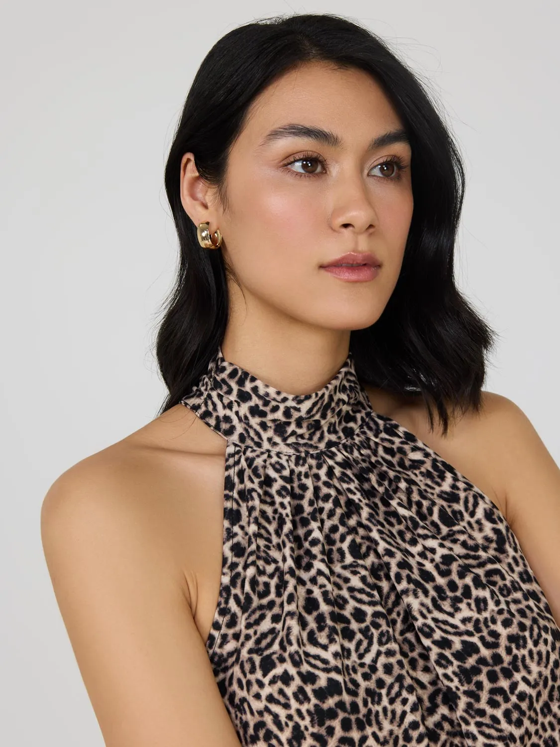 Leopard Print Halter Neck Top sold by Suzy Shier product image thumbnail 2