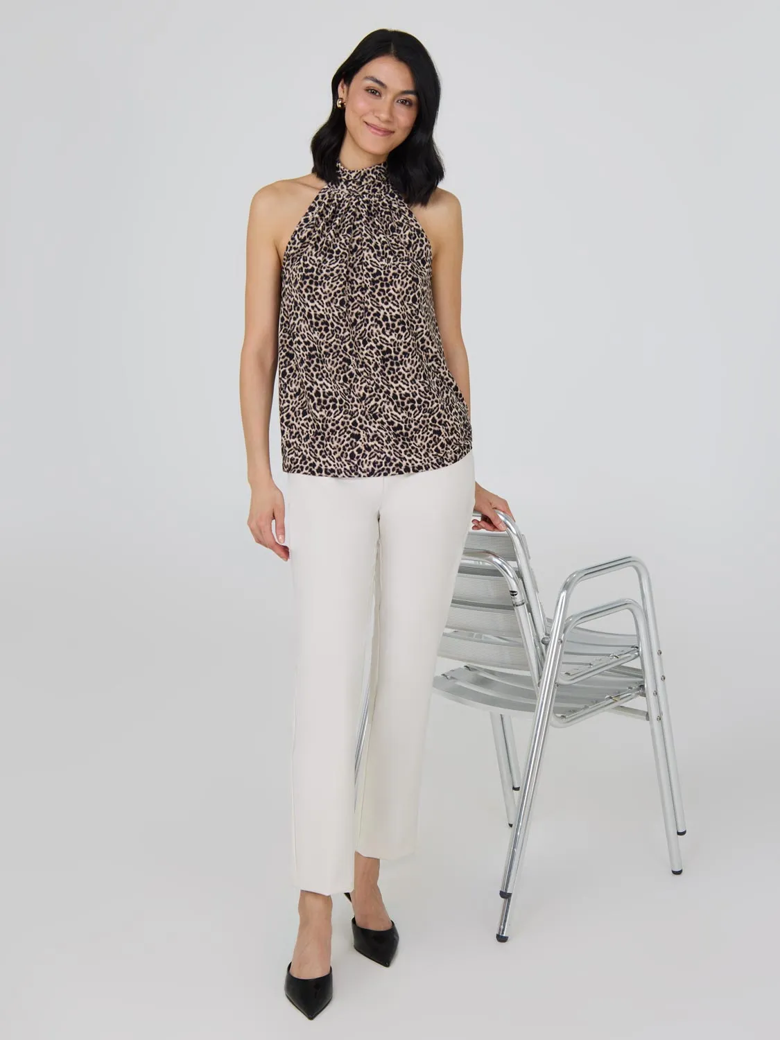 Leopard Print Halter Neck Top sold by Suzy Shier product image thumbnail 3