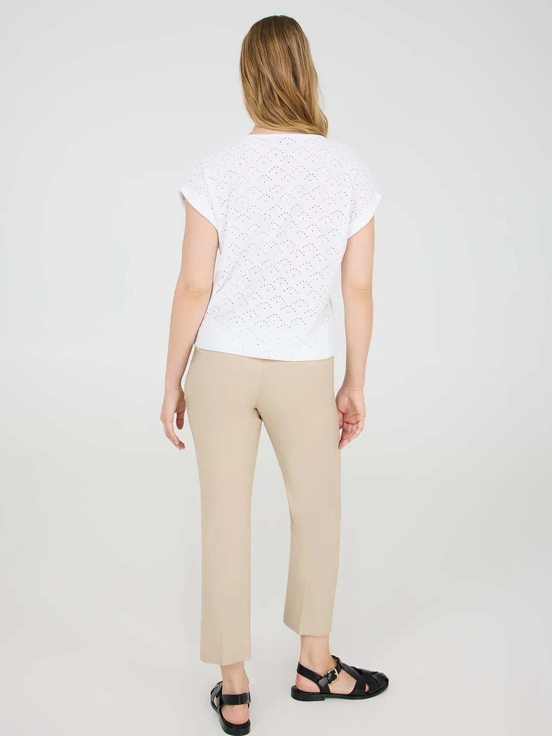 Eyelet Cuffed Dolman Sleeve T-Shirt sold by Suzy Shier product image thumbnail 4