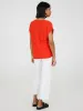 Eyelet Cuffed Dolman Sleeve T-Shirt sold by Suzy Shier