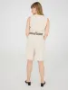 Pleated Linen Bermuda Short sold by Suzy Shier