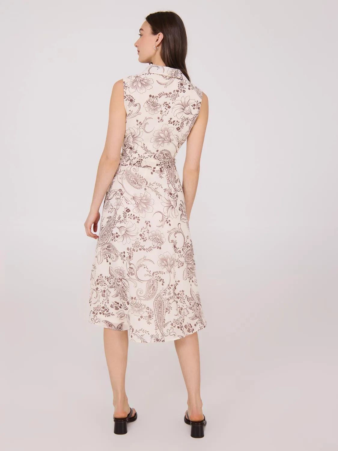 Sleeveless Chiffon Printed Midi Dress sold by Suzy Shier product image thumbnail 4