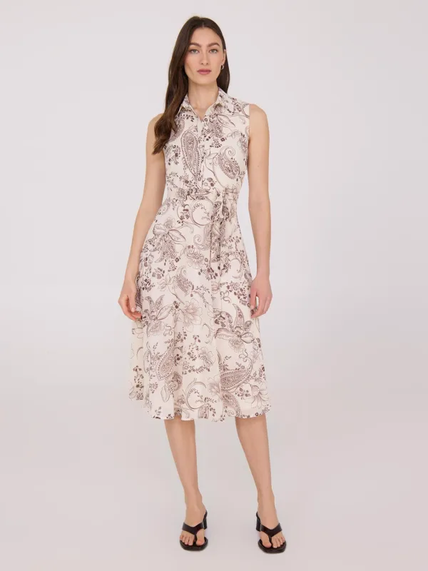 Sleeveless Chiffon Printed Midi Dress sold by Suzy Shier
