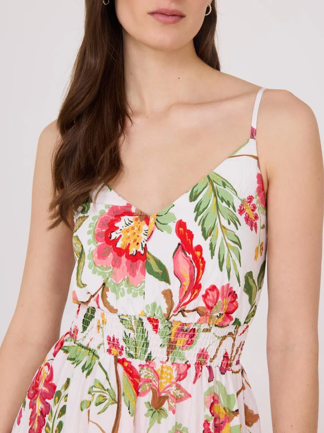 Floral Crinkle Satin Maxi Dress sold by Suzy Shier product image thumbnail 3