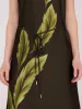 Printed Sleeveless Satin Midi Dress sold by Suzy Shier