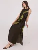 Printed Sleeveless Satin Midi Dress sold by Suzy Shier