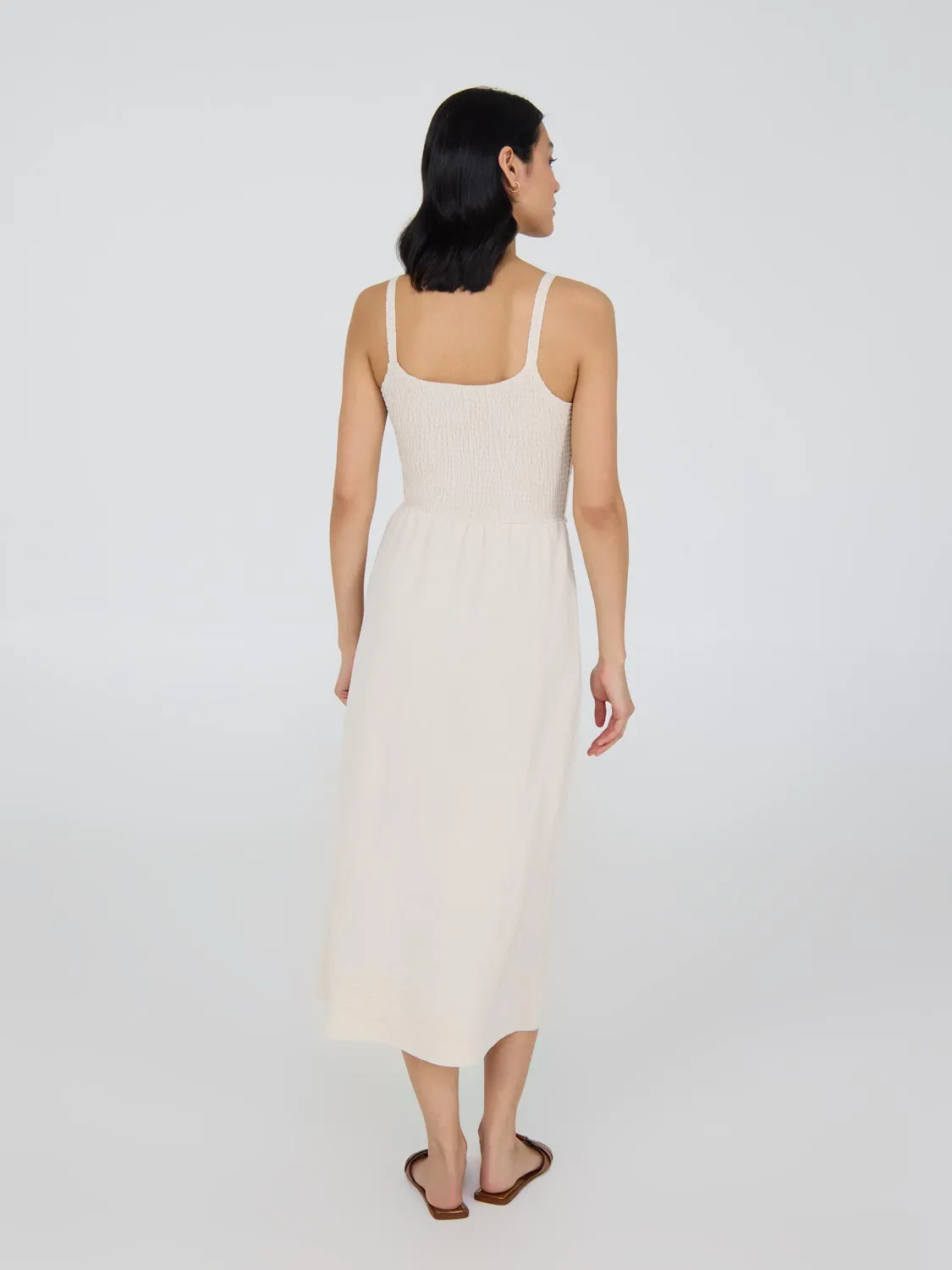 Cotton Midi Dress With Crochet Top sold by Suzy Shier product image thumbnail 4