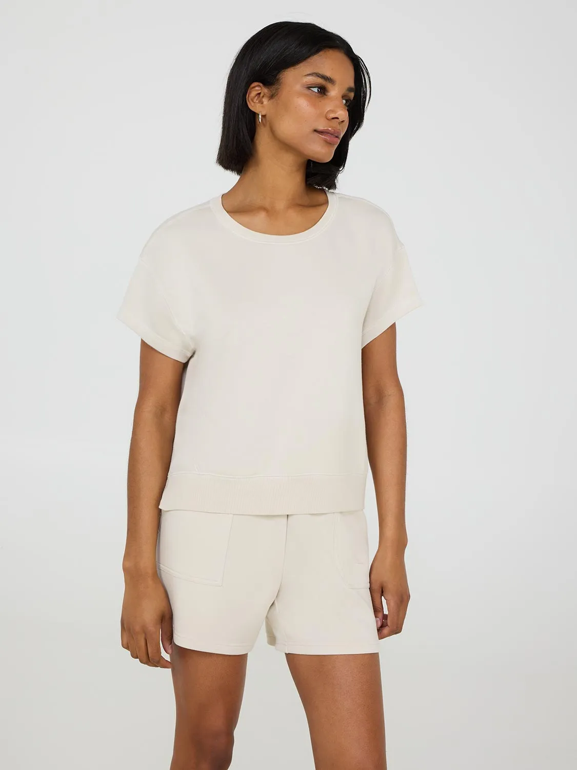 Cloud Fleece Waisted Sweatshirt sold by Suzy Shier