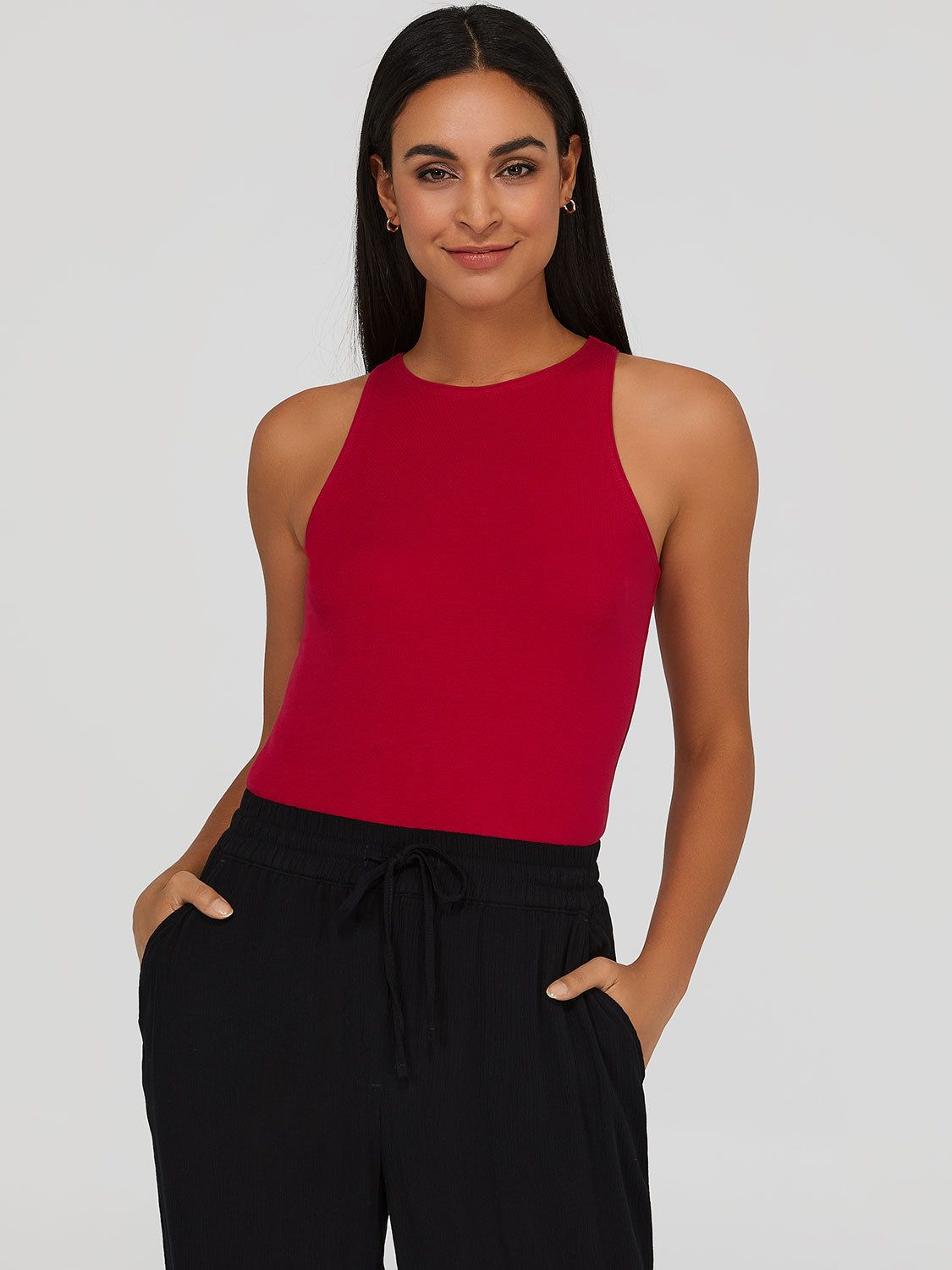 High Neck Tank Top sold by Suzy Shier product image thumbnail 5