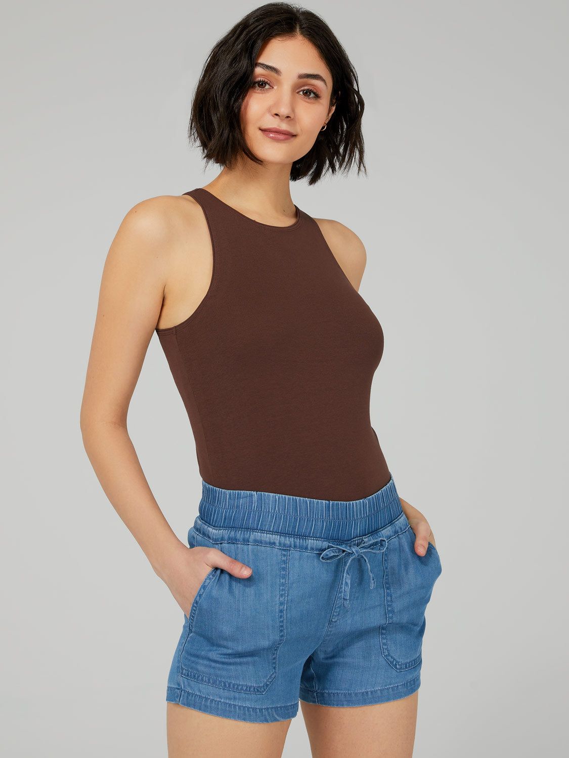 High Neck Tank Top sold by Suzy Shier product image thumbnail 6