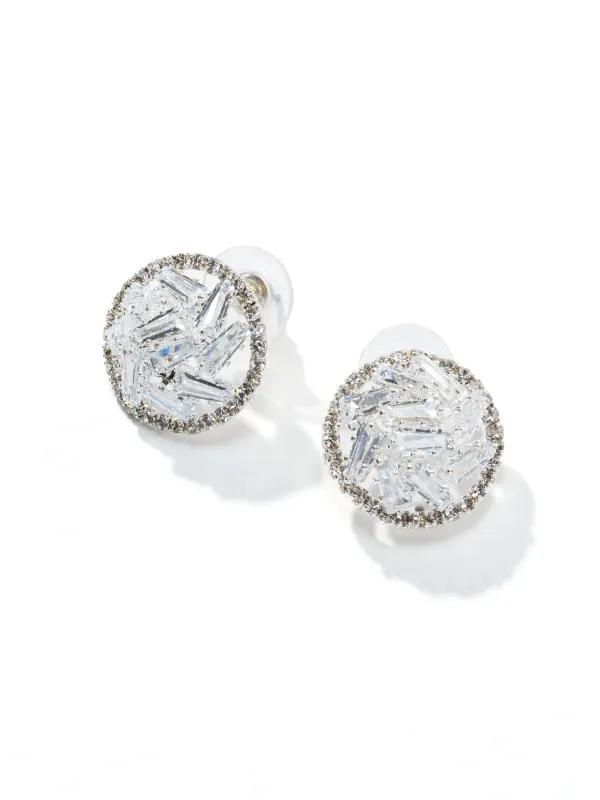 Gem Embellished Button Earring sold by Suzy Shier