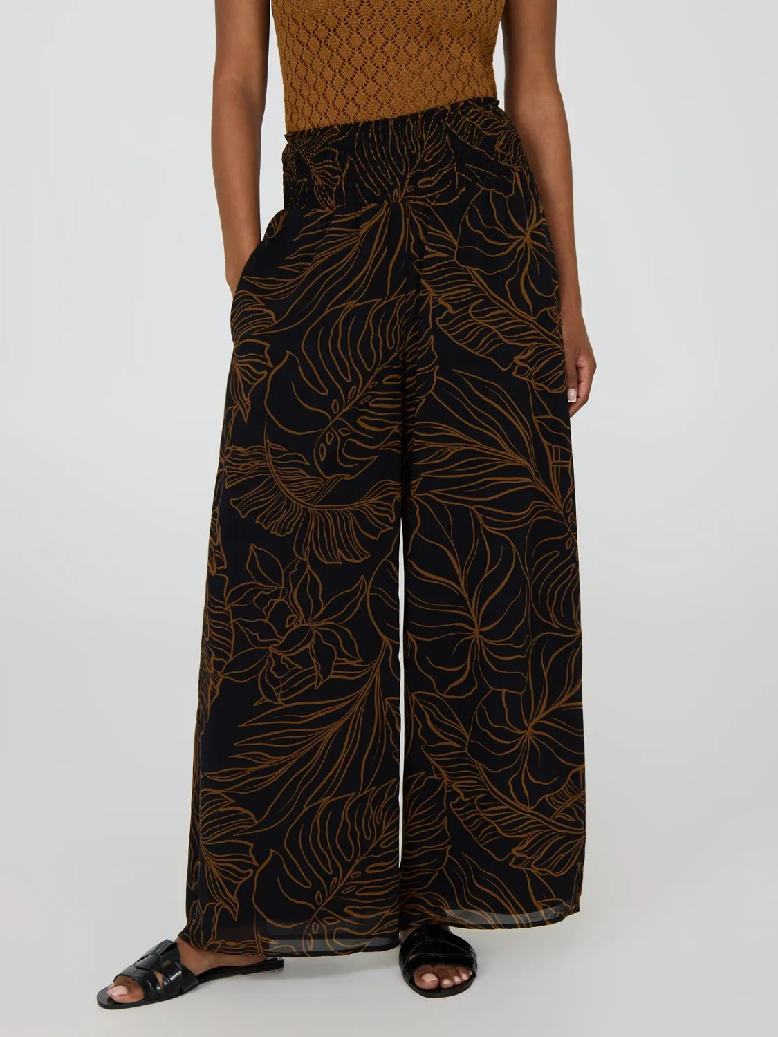 Printed Chiffon Palazzo Pants sold by Suzy Shier product image thumbnail 2