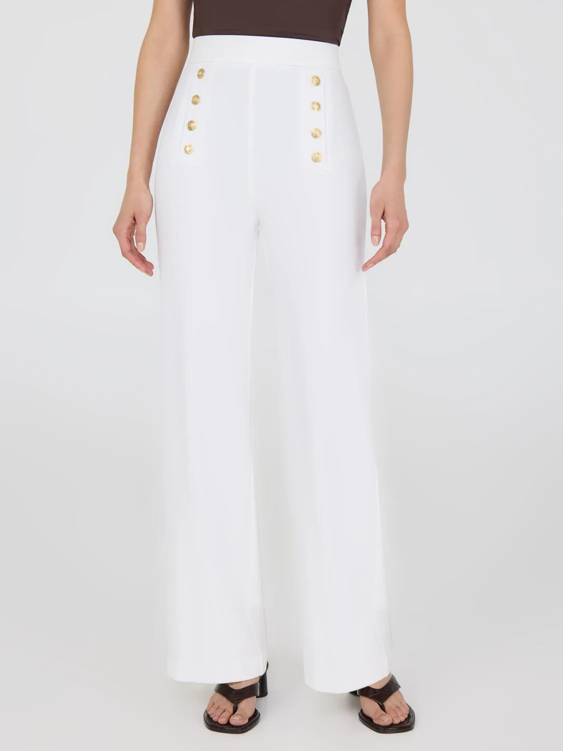 High-Waisted Wide Leg Pants sold by Suzy Shier product image thumbnail 3