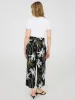 Tropical Print Wide-Leg Gaucho Pants sold by Suzy Shier