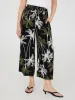 Tropical Print Wide-Leg Gaucho Pants sold by Suzy Shier