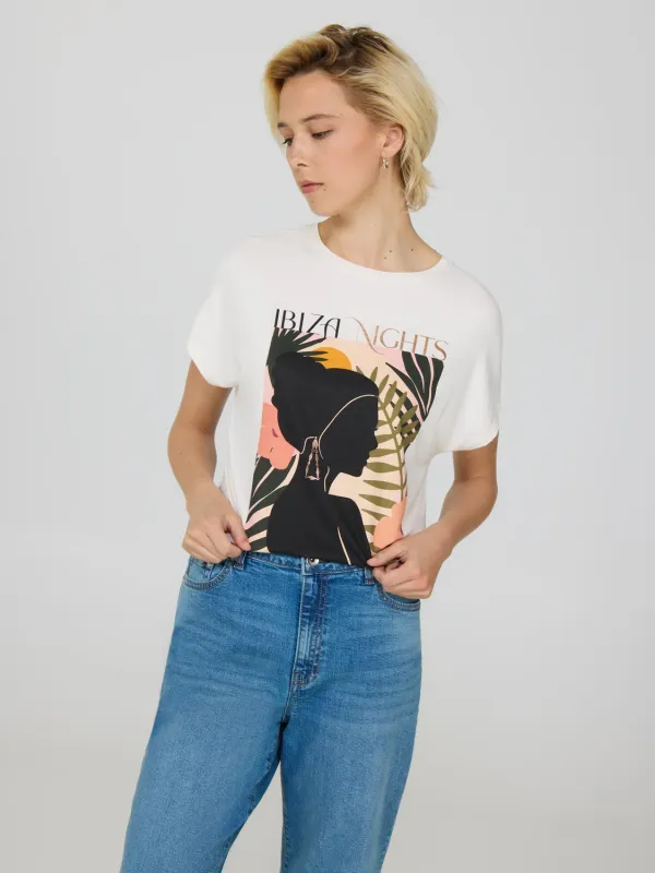 "Ibiza Nights" Graphic T-Shirt sold by Suzy Shier