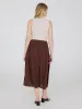 Crinkle Gauze Midi Skirt With Pockets sold by Suzy Shier