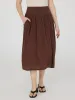 Crinkle Gauze Midi Skirt With Pockets sold by Suzy Shier