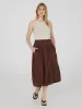 Crinkle Gauze Midi Skirt With Pockets sold by Suzy Shier