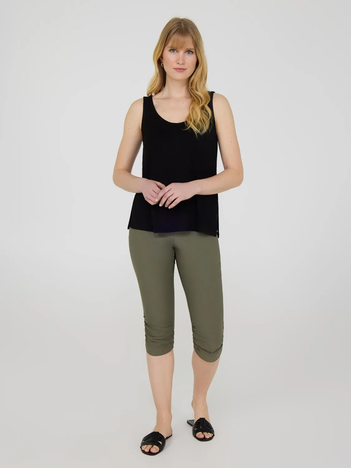 Ruched Capri Pants sold by Suzy Shier product image thumbnail 4