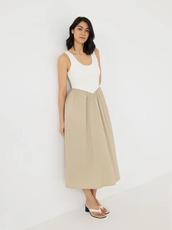 2-Fer Midi Tank Dress sold by Suzy Shier