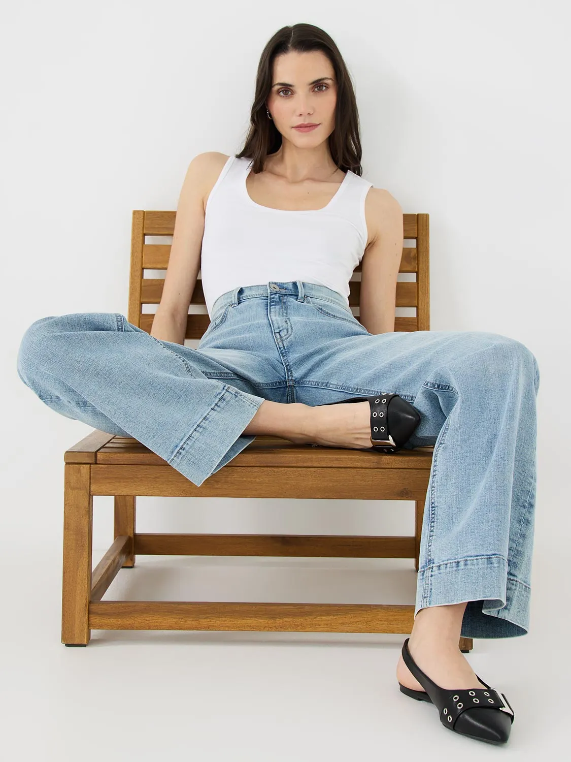 Faux Leather Slingback Flats sold by Suzy Shier product image thumbnail 2