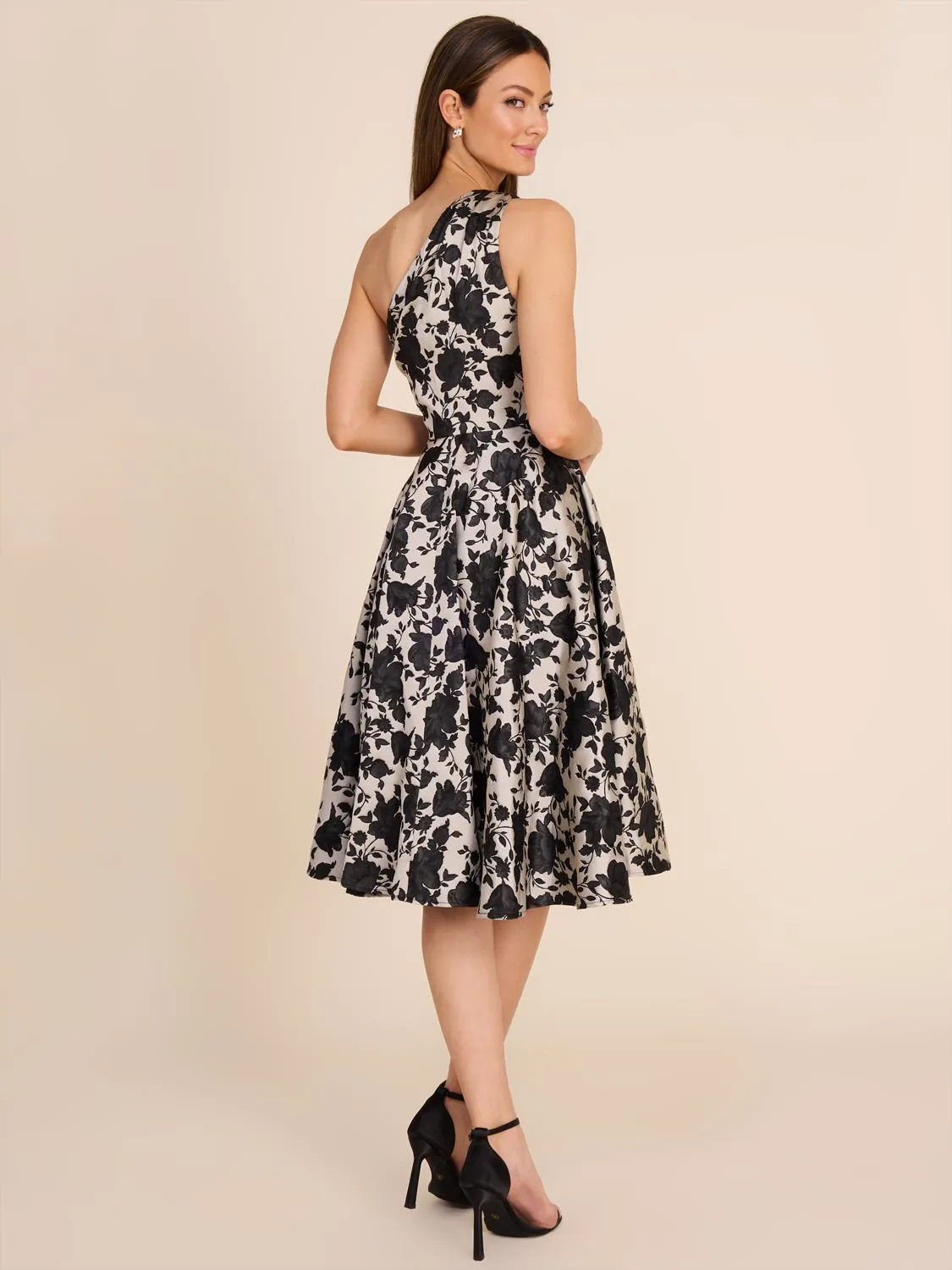 Floral Jacquard One-Shoulder Dress sold by Suzy Shier product image thumbnail 4