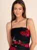Floral Strapless Midi Mesh Dress sold by Suzy Shier