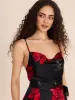 Satin Floral Culotte Jumpsuit sold by Suzy Shier
