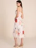 Floral Fit & Flare Bustier Midi Dress sold by Suzy Shier