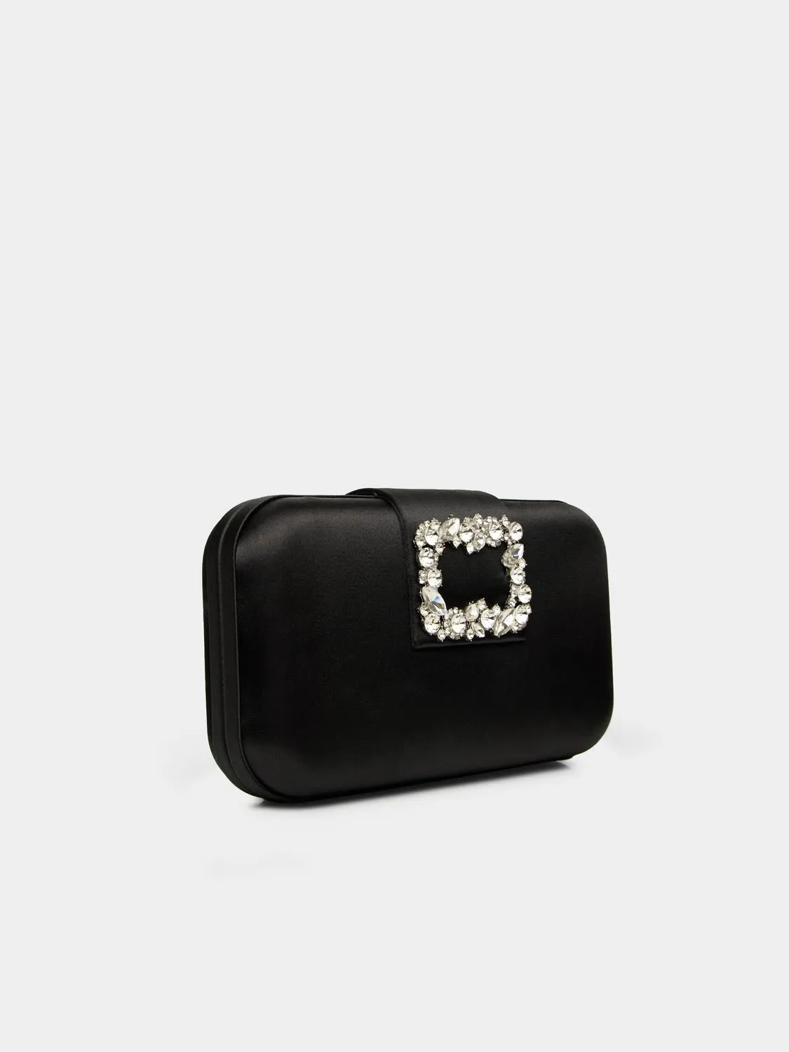 Satin Minaudiere With Rhinestone Buckle sold by Suzy Shier product image thumbnail 5