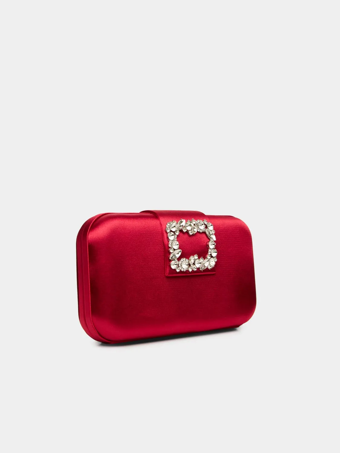 Satin Minaudiere With Rhinestone Buckle sold by Suzy Shier product image thumbnail 2