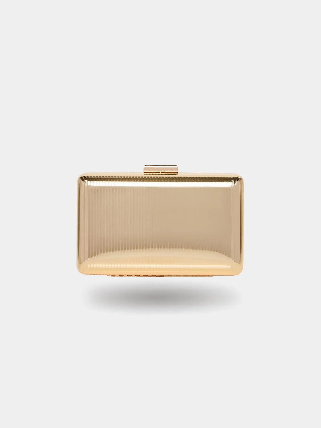 Metal Box Clutch sold by Suzy Shier